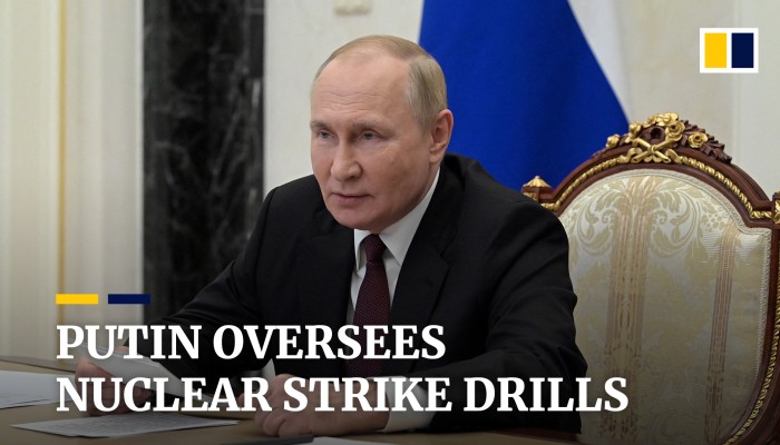 Putin Oversees Nuclear Strike Drills By Russias Strategic Offensive Forces South China 